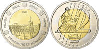 Monaco Medaille 2 E, Essai-Trial, Bi-Metallic, UNZ -