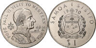 Samoa Dollar Paul VI Visit, Kupfer-Nickel, UNZ+ -