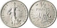 Frankreich 1/2 Franc Semeuse, Paris, Nickel, STGL, Gadoury:429, KM:931.1 -