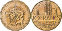 Frankreich 10 Francs Mathieu, Tranche A, Nickel-brass, STGL, KM:940 -
