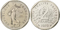 Frankreich 2 Francs Semeuse, Monnaie de Paris, série FDC, Nickel, STGL -