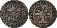 Principality of Neuchâtel 1/2 Batzen Billon, S -