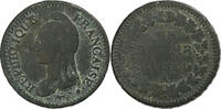 Frankreich 1 Décime Dupré, Paris, Bronze, S, Gadoury:187a -
