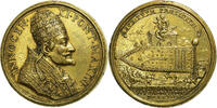 Papal States Medaille Innocent XI, Battle of Párkány, Gilt Bronze, SS+ -