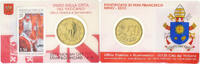 Vatikanstadt 50 Euro Cent Vatikan, Francis, Stamp and coin card.n°8, Rome, Nordic -