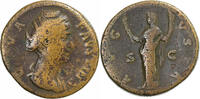 Sesterz Diva Faustina I, Rome, Bronze, S, RIC:1120 -