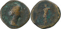 Sesterz Diva Faustina I, Rome, Bronze, SGE+, RIC:1143 -