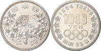 Japan 1000 Yen 1964 Summer Olympics, Tokyo, Silber, VZ+ -