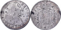 Mexiko 8 Reales Carlos IV, Mexico City, Chopmarked, Silber, S+ -