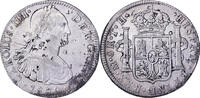 Mexiko 8 Reales Carlos IV, Mexico City, Chopmarked, Silber, SS -