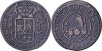 Spanien 2 Maravedis Philip V, Barcelona, Kupfer, SS -