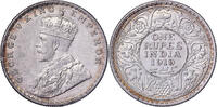 Britisch-Indien 1 Rupee George V, Silber, VZ -