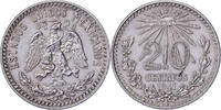 Mexiko 20 Centavos Mexico City, Silber, VZ -