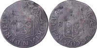 Bishopric of Sion 1/2 Batzen Adrian V of Riedmatten, Billon, S -