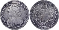 Frankreich Ecu aux branches d'olivier Louis XVI, Pau, Silber, S+ -