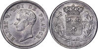 Frankreich 1/2 Franc Henri V, Paris, Silber, VZ+, Gadoury:404 -