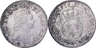 Frankreich 1/2 Écu Vertugadin Louis XV, Paris, Silber, SS+ -