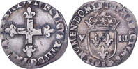Frankreich 1/8 Ecu Louis XIII, Bayonne, Silber, S+, Gadoury:23 -