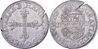 Lordship of Béarn 1/4 Ecu Henri II, Pau, Silber, SS -