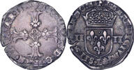 Frankreich 1/4 Ecu Henri IV, Bayonne, Silber, S+, Gadoury:597A -