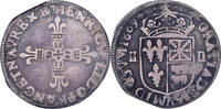 Frankreich 1/4 Ecu de Béarn Henri IV, Pau, Silber, S+, Gadoury:603 -