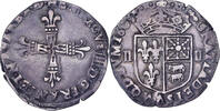Frankreich 1/4 Ecu de Béarn Henri IV, Morlaas, Silber, SS, Gadoury:603 -