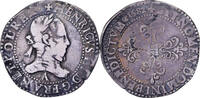 Frankreich Franc au Col Plat Henri III, Paris, Silber, S+, Gadoury:496 -