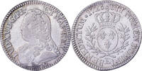 Frankreich 1/5 Écu aux branches d'olivier Louis XV, Tours, Silber, SS -