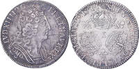 Frankreich 1/4 Ecu aux 3 couronnes Louis XIV, Amiens, Silber, SS+ -