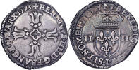 Frankreich 1/4 Ecu Henri IV, Bayonne, Silber, SS, Gadoury:597 -