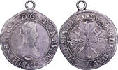 Lordship of Béarn Franc aux quatre H Henri II, Pau, Silber, S -
