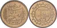 Tunesien 50 Centimes Muhammad al-Habib Bey, Paris, Pattern -