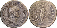 Sesterz Galba, Rome, Bronze, S+, RIC:309 -
