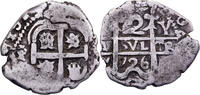 Bolivien 2 Reales Louis I, Potosi, Silber, S+ -
