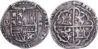 Spanien 4 Réales Philip II, Toledo, Silber, SS -