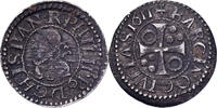 Principality of Catalonia 1/2 Croat Philip III, Barcelona, Billon, SS+ -