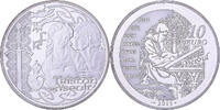 Frankreich 10 Euro Tristan & Yseult, PP, MDP, Silber, UNZ -
