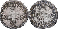 Frankreich 1/4 Ecu Louis XIV, Toulouse, Silber, S, Gadoury:136 -