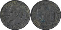 Frankreich 5 Centimes Napoleon III, Lyon, Bronze, SS, Gadoury:152 -