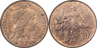 Frankreich 10 Centimes Daniel-Dupuis, Paris, Bronze, VZ, Gadoury:277 -