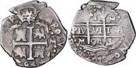 Peru 1 Réal Charles II, Lima, COB, Silber, SS+ -
