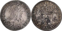 Frankreich 1/2 Ecu Louis XIII, Paris, Silber, SS, Gadoury:50 -