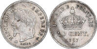 Frankreich 20 Centimes Napoleon III, Paris, Silber, SS+, Gadoury:309 -