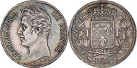 Frankreich 1 Franc Charles X, Rouen, Silber, SS+ -