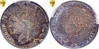 Frankreich 50 Centimes Cérès, Paris, Specimen, Silber, VZ+ -