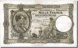 Belgien 1000 Francs-200 Belgas Geldschein, 1939-04-17, SS -