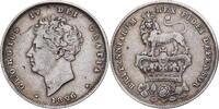 Großbritannien 1 Shilling George IV, London, Silber, SS -