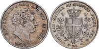 Kingdom of Sardinia 25 Centesimi Carlo Felice, Torino, Silber, SS -