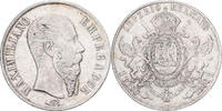 Mexiko 1 Peso 1866 Mexico City Maximilian, Mexico City, Silber, SS+
