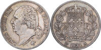 Frankreich 2 Francs Louis XVIII, Paris, Silber, SS+ -